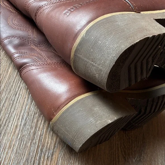 Durango Men's Tan Leather Western Boots - Picture 5 of 7